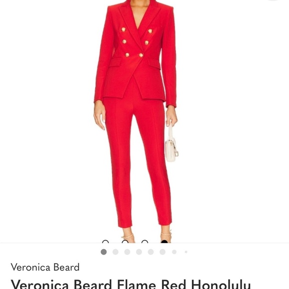 Veronica Beard Vibrant Red Pants - Picture 1 of 8